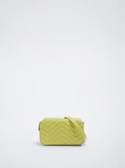 Quilted Crossbody Bag With Chain|Parfois Discount