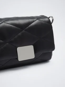 Quilted Crossbody Bag With Chain|Parfois Clearance