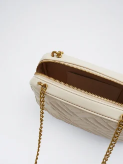 Quilted Crossbody Bag With Chain|Parfois Cheap