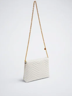 Quilted Crossbody Bag With Chain|Parfois Discount