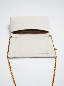 Quilted Crossbody Bag With Chain|Parfois Discount