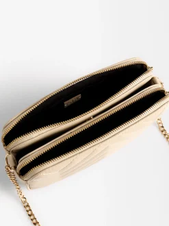 Quilted Crossbody Bag With Chain|Parfois Hot