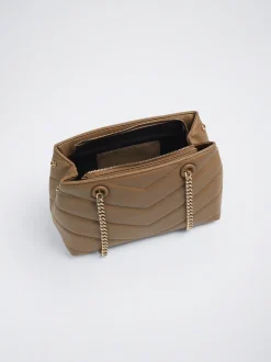 Quilted Crossbody Bag With Chain|Parfois Shop