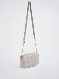 Quilted Crossbody Bag With Chain|Parfois Store