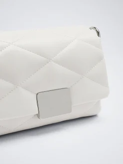 Quilted Crossbody Bag With Chain|Parfois Cheap