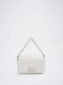 Quilted Crossbody Bag With Chain|Parfois Outlet