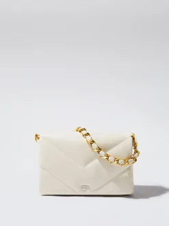 Quilted Crossbody Bag With Chain|Parfois Sale