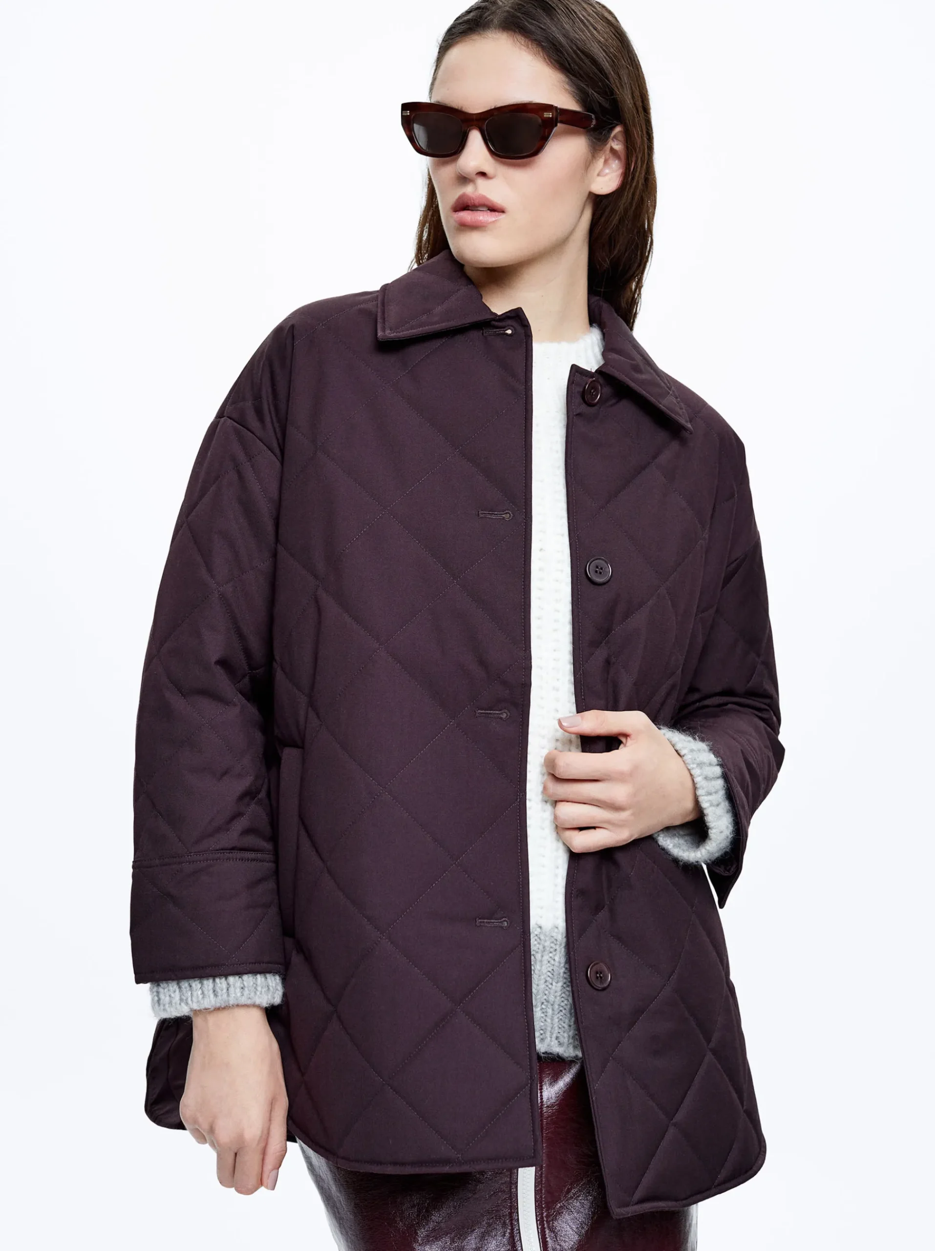Quilted Jacket With Buttons|Parfois Sale
