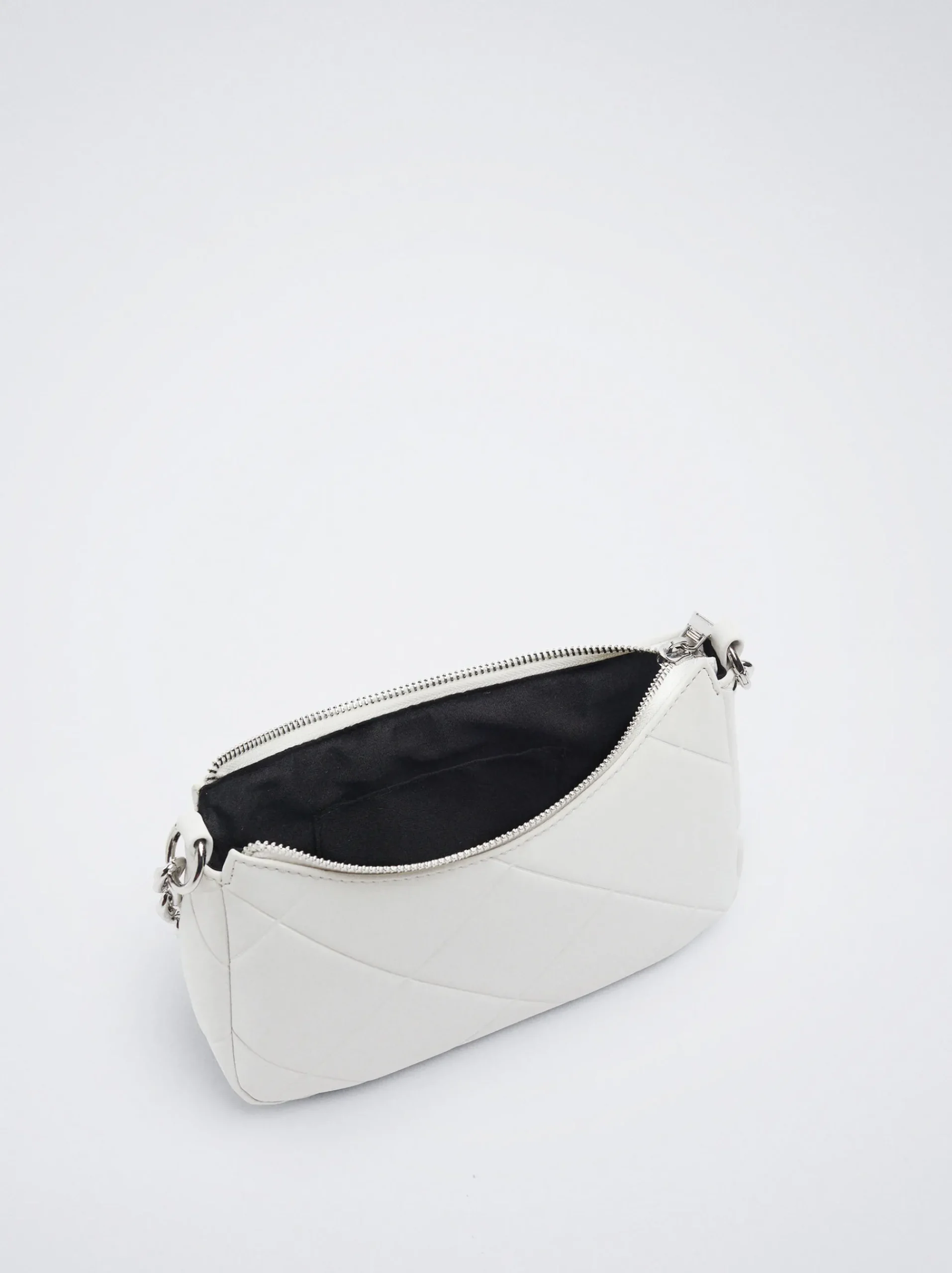Quilted Shoulder Bag With Chain|Parfois Shop