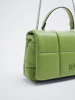 Quilted Shoulder Bag With Chain|Parfois Outlet
