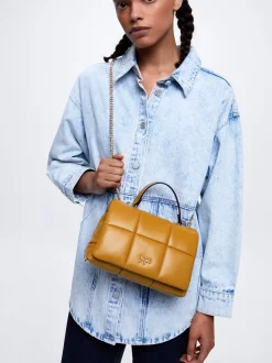 Quilted Shoulder Bag With Chain|Parfois Cheap