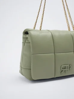 Quilted Shoulder Bag With Chain|Parfois Fashion