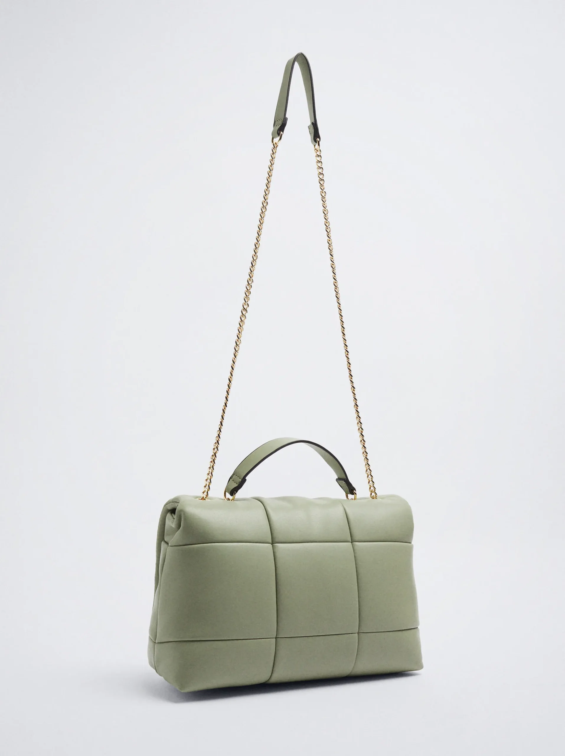 Quilted Shoulder Bag With Chain|Parfois Fashion