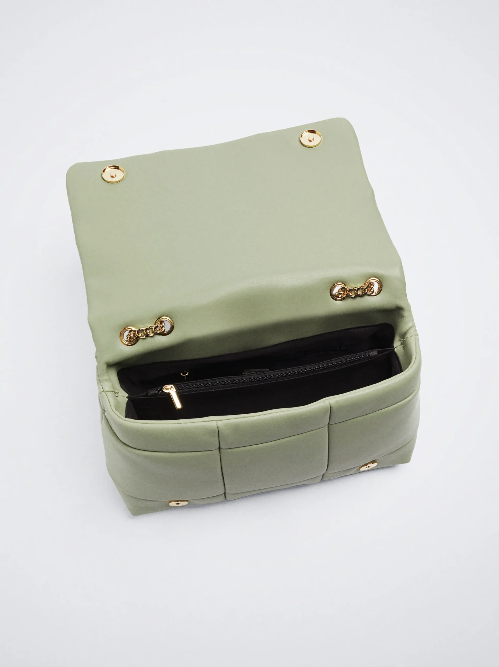 Quilted Shoulder Bag With Chain|Parfois Fashion