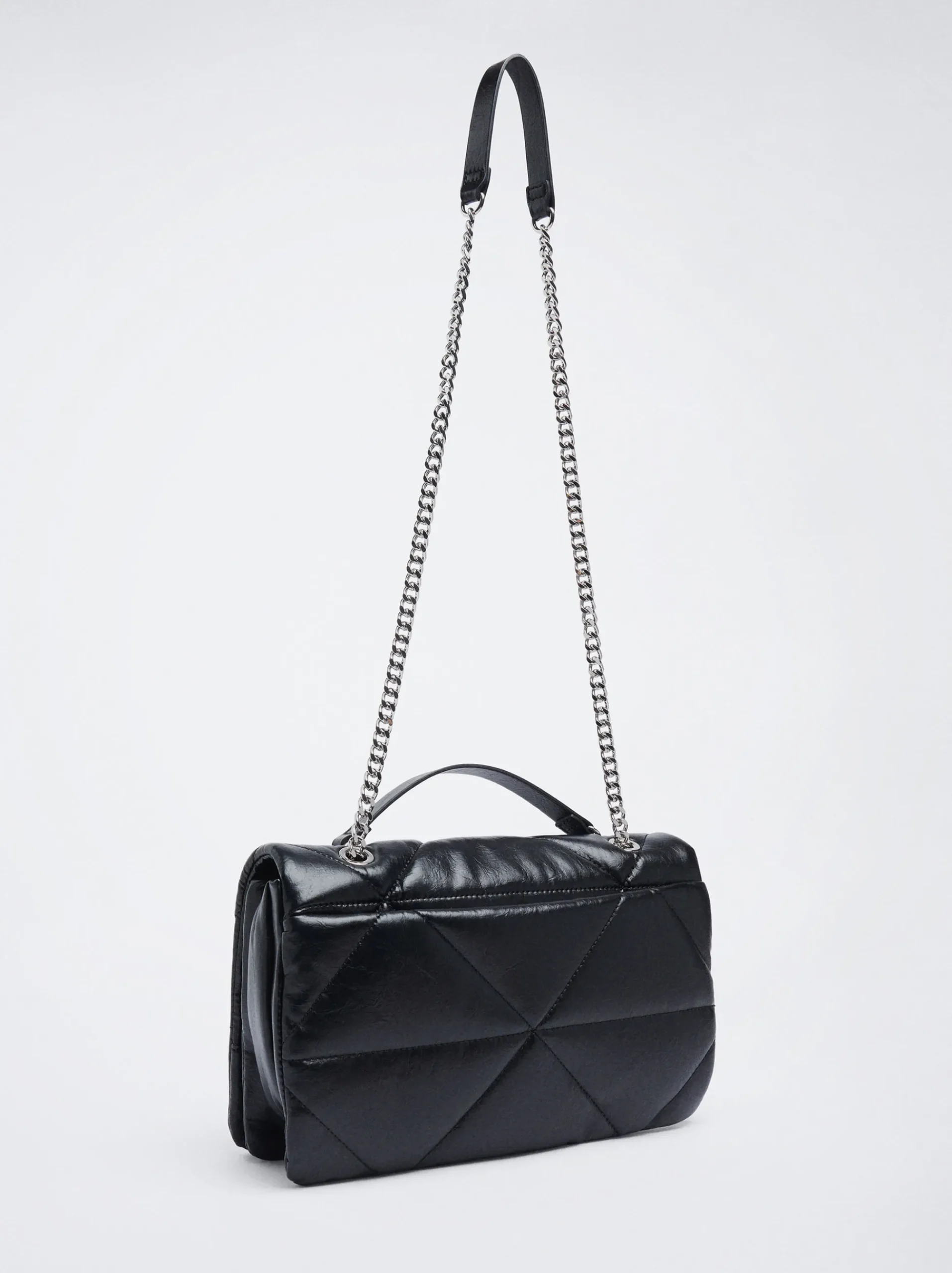 Quilted Shoulder Bag With Chain|Parfois Cheap