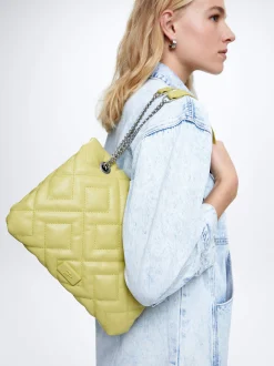 Quilted Shoulder Bag With Chain|Parfois Store
