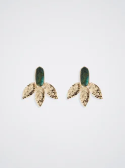 Resin Earrings With Flower|Parfois Best Sale