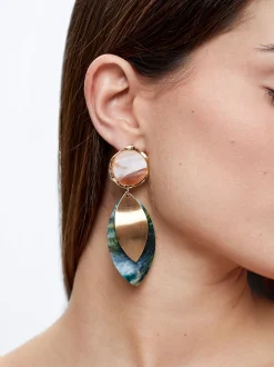 Resin Earrings With Flower|Parfois Best