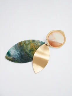 Resin Earrings With Flower|Parfois Best