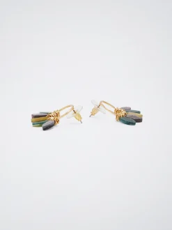 Resin Earrings With Leaf|Parfois Cheap