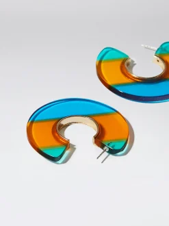 Resin Hoop Earrings|Parfois Cheap