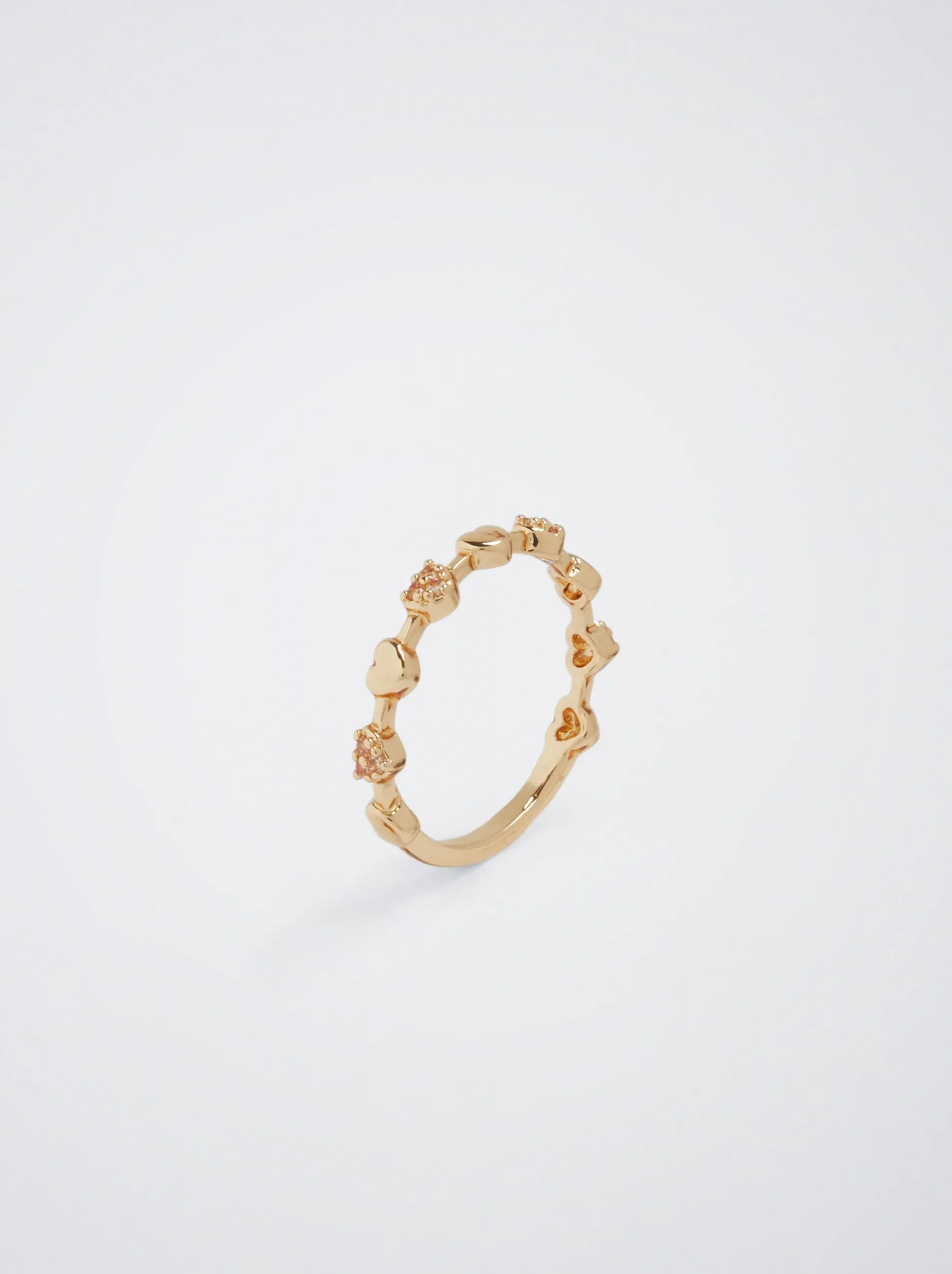 Ring With Hearts And Zirconia|Parfois Cheap