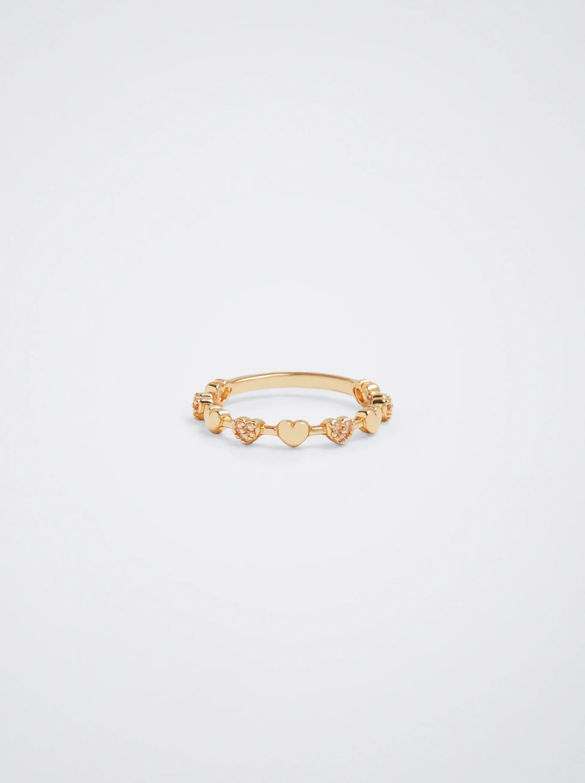 Ring With Hearts And Zirconia|Parfois Cheap