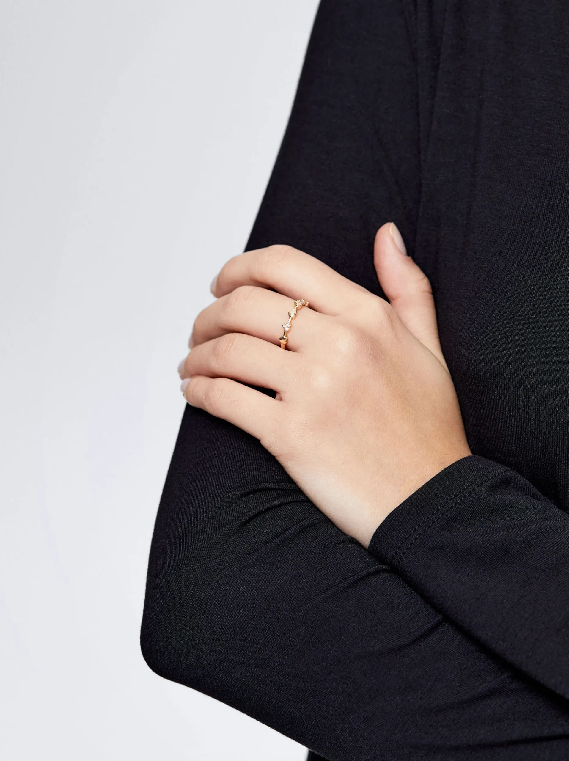 Ring With Hearts And Zirconia|Parfois Cheap