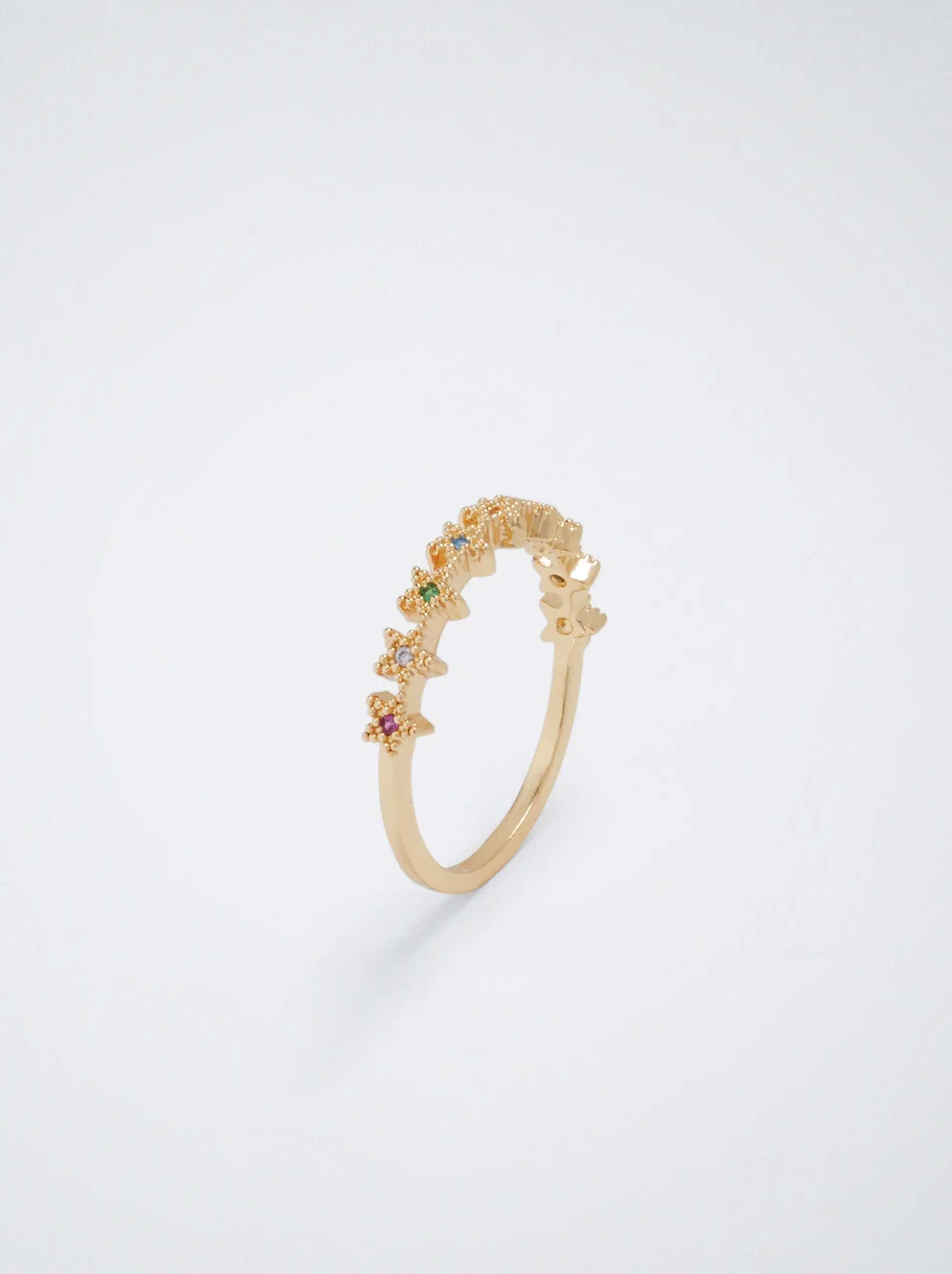 Ring With Zirconia|Parfois Flash Sale