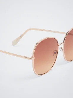 Round Metallic Sunglasses|Parfois Clearance