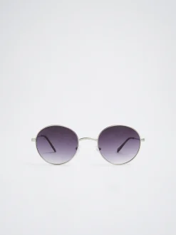 Round Metallic Sunglasses|Parfois Outlet