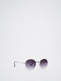 Round Metallic Sunglasses|Parfois Outlet