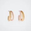 Rubber Hoop Earrings|Parfois New