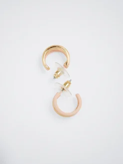 Rubber Hoop Earrings|Parfois New