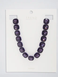 Rubber Necklace With Crystals|Parfois Outlet