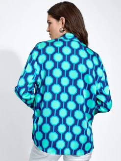 Satin Printed Shirt|Parfois Best Sale