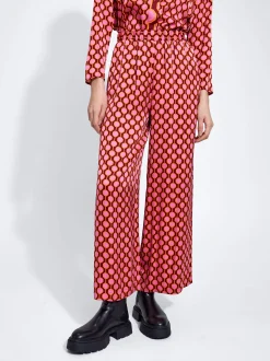 Satin Printed Trousers|Parfois Best Sale