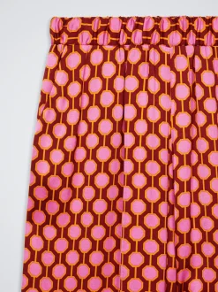 Satin Printed Trousers|Parfois Best Sale