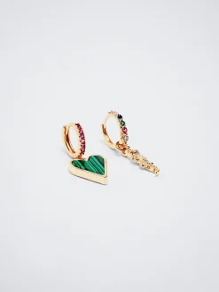 Set Of Earrings With Charms And Zirconia|Parfois Best