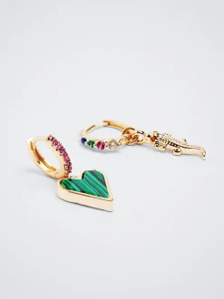 Set Of Earrings With Charms And Zirconia|Parfois Best