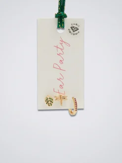 Set Of Earrings With Charms And Zirconia|Parfois Sale