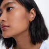 Set Of Earrings With Cubic Zirconia|Parfois Shop