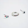 Set Of Earrings With Cubic Zirconia|Parfois Hot