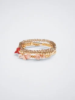 Set Of Elastic Bracelets With Stone|Parfois Best