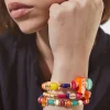 Set Of Elastic Bracelets With Stone|Parfois New