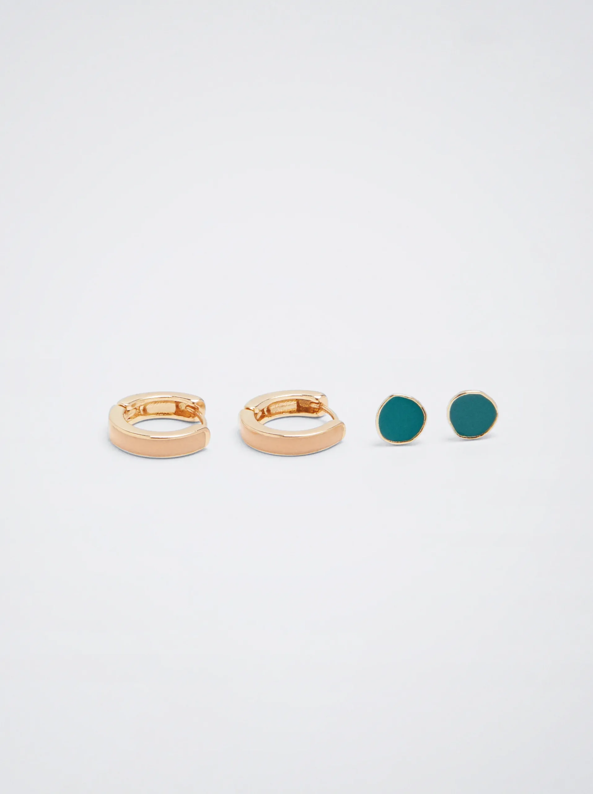 Set Of Enamel Earrings|Parfois Store