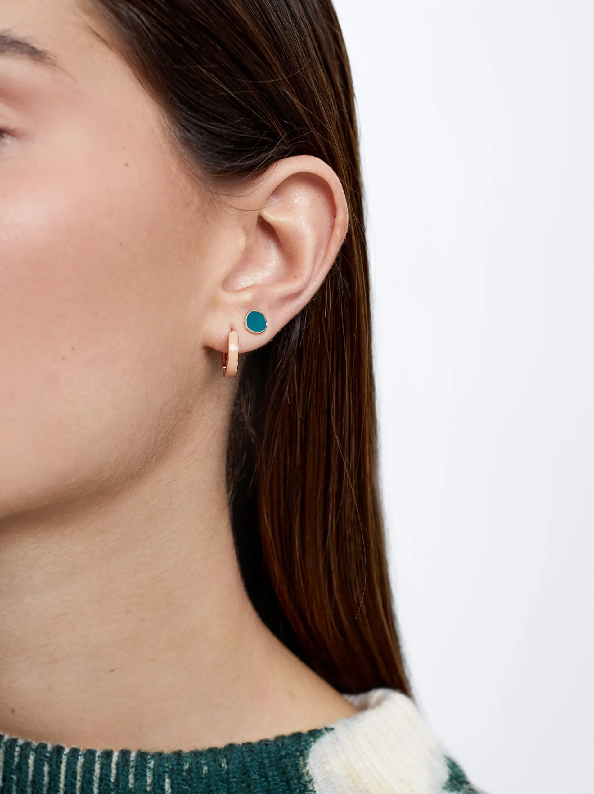 Set Of Enamel Earrings|Parfois Store