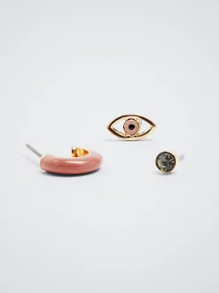 Set Of Enamel Earrings|Parfois Hot