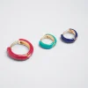 Set Of Enamel Hoops|Parfois Fashion