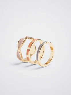 Set Of Enamel Rings|Parfois Clearance